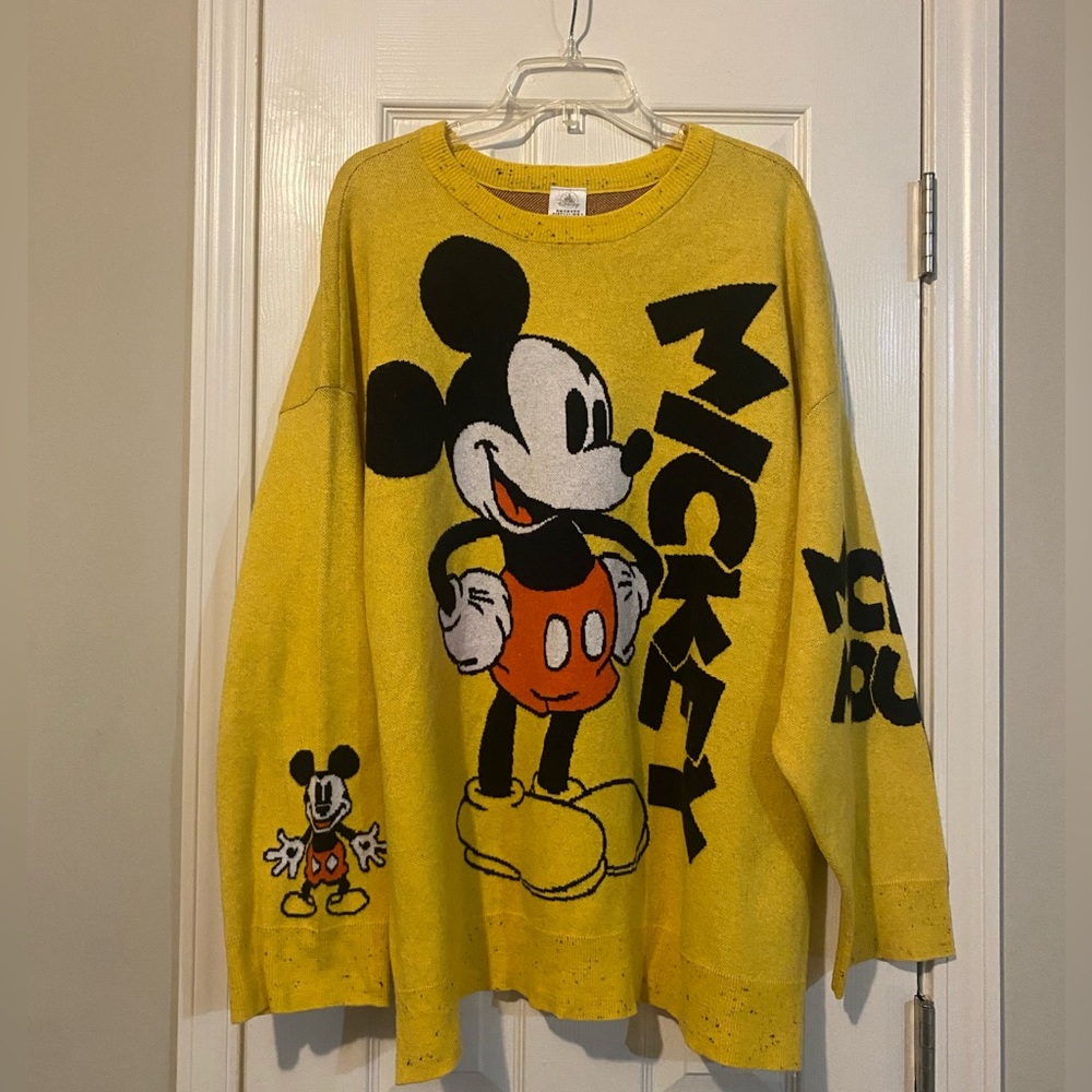 Disney Mickey Mouse Pullover Knit Sweater for Adults 2X NWOT